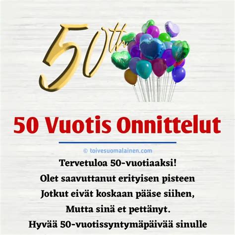 50 v nainen|Kauniit syntymäpäiväonnittelut naiselle ja。